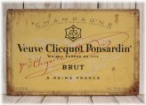 Vintage Champagne Tin Sign