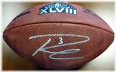 Champion's Pride Autographed Leather Football by Russell Wilson