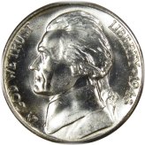 Silver Wartime Nickel - 1943 S Uncirculated