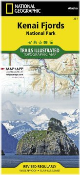 Kenai Fjords National Park Map 231 by National Geographic Trails Illustrated