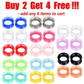 Sparkling Silicone Ear Tunnels