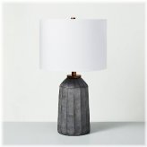 Slate Carved Table Lamp