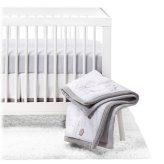 Cloud Island Gray 4-Piece Crib Bedding Set