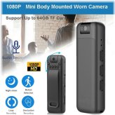 Nightwatcher 1080P HD Mini Body Camcorder with 8-Hour Recording