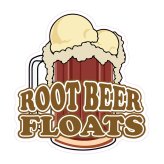 Root Beer Floats Decal for Food Establishments