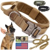 Tactical Working Dog Harness with Training Leash