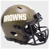 Cleveland Browns Salute To Service Autographed Mini Helmet