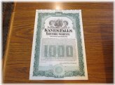 Kanes Falls Electric Company Gold Bond Certificate Lot AQ