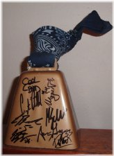 Thundering Signatures: 2002-03 Seattle Thunderbirds WHL Hockey Team Autographed Cowbell