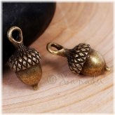 Bronze Autumn Acorn Pendants