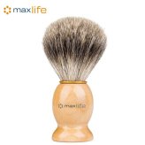 Barber's Choice Shaving Brush with Badger Hair Bristles and Wooden Handle