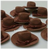 Brown Cowboy Hat Favors