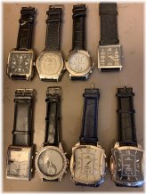 Designer Leather Men's Watch Collection