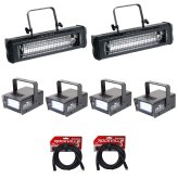 Flash Bundle: Compact Strobe Lights and Mini Strobes with Cables