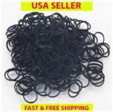 Black Braided Ponytail Bands - Bulk Pack