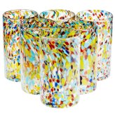 Confetti Rocks Hand-Blown Glass Set