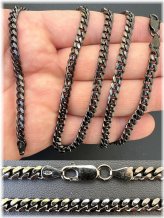 Black Rhodium Cuban Link Necklace