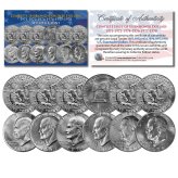 Ike Dollar Collection - Complete Set with Capsules (1971-1978)