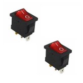 Crimson Glow Toggle Switch