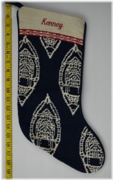Frosty Needlepoint Monogrammed Stocking