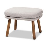 Walnut Haven Grayish Beige Ottoman