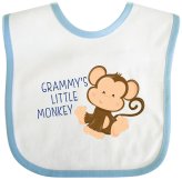 Little Monkey Bib & Cloth Set