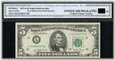 Mismatched Serial Number Error 1977 $5 San Francisco FRN Note