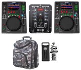 Ultimate DJ Performance Bundle with Media Players, Mixer, Mic, and Accessories