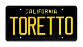 Racing Legacy Metal Stamped License Plate