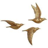 Golden Aviary Trio Sculptures