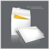 Bright White Self-Seal Greeting Card Envelopes