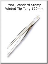 Prinz Nickel Tongs with Pointed Tip for Precise Stamp Handling