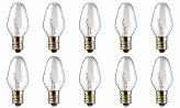 Clear Candelabra Nightlight Bulbs - Box of 10