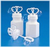 Heart Bubble Bottles for Weddings and Parties