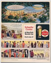 World's Fair Schaefer Center Bar Print Ad