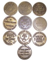 Vintage Brass Tokens