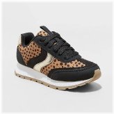 Ellison Leopard Print Lace-Up Sneakers