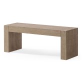 Weathered Grey Zeno Wooden Bench