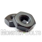 Black Steel Hex Nuts - Multiple Sizes Available