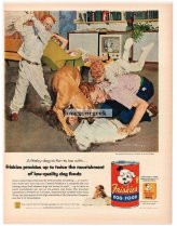 Vintage Friskies Pillow Fight Art Print