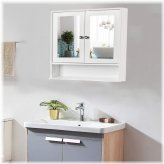 Reflective Storage Cabinet for Bathroom Essentials