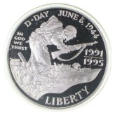 Victory Tribute: 1993 D-Day Commemorative Silver Dollar