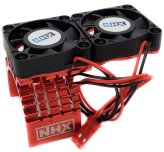 Red Twin Cooling Fan Motor Heat Sink for NHX 36mm