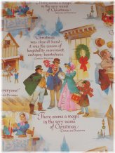 Vintage A Christmas Carol Wrapping Paper featuring Tiny Tim by Charles Dickens