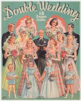 Double Delight Vintage Wedding Paper Doll Set