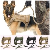 Commander's Companion: Heavy-Duty Harness with Training Handle for Large Dogs