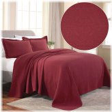 Cotton Jacquard Matelasse Bedspread Set with Pillowcases