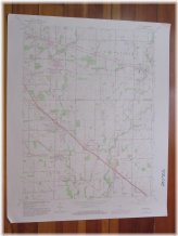 Indiana 1982 Vintage USGS Topo Map