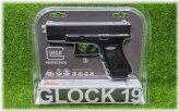 Glock 19 CO2 BB Air Pistol - .177 Cal, Semi-Auto, 410FPS (Model 225520