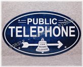 Retro Phone Booth Sign